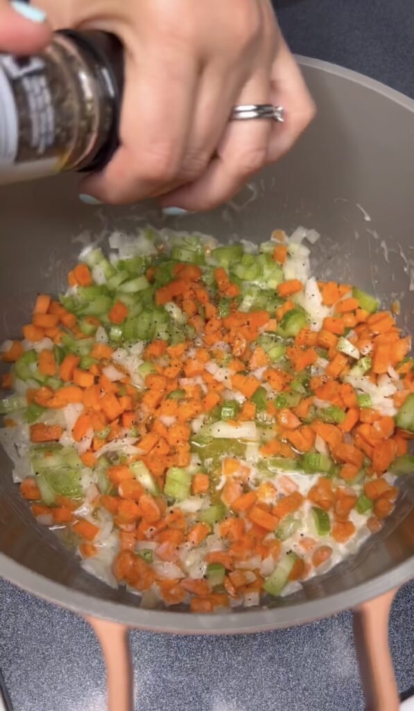 carrots, celery and onions