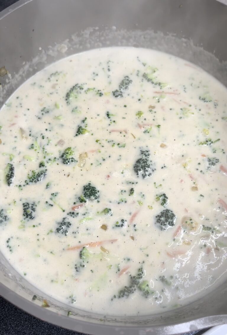 Broccoli Cheddar Soup - What's Mom Cookin'