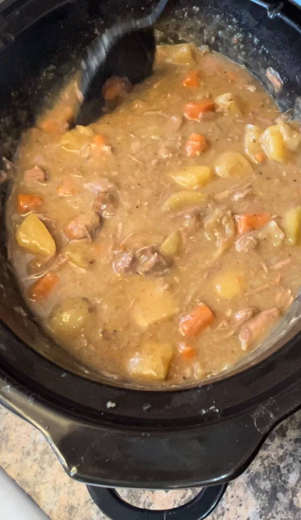 Beef Stew in the Crockpot - What's Mom Cookin'