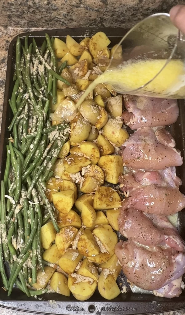 Sheet Pan Chicken with Potatoes and Green Beans