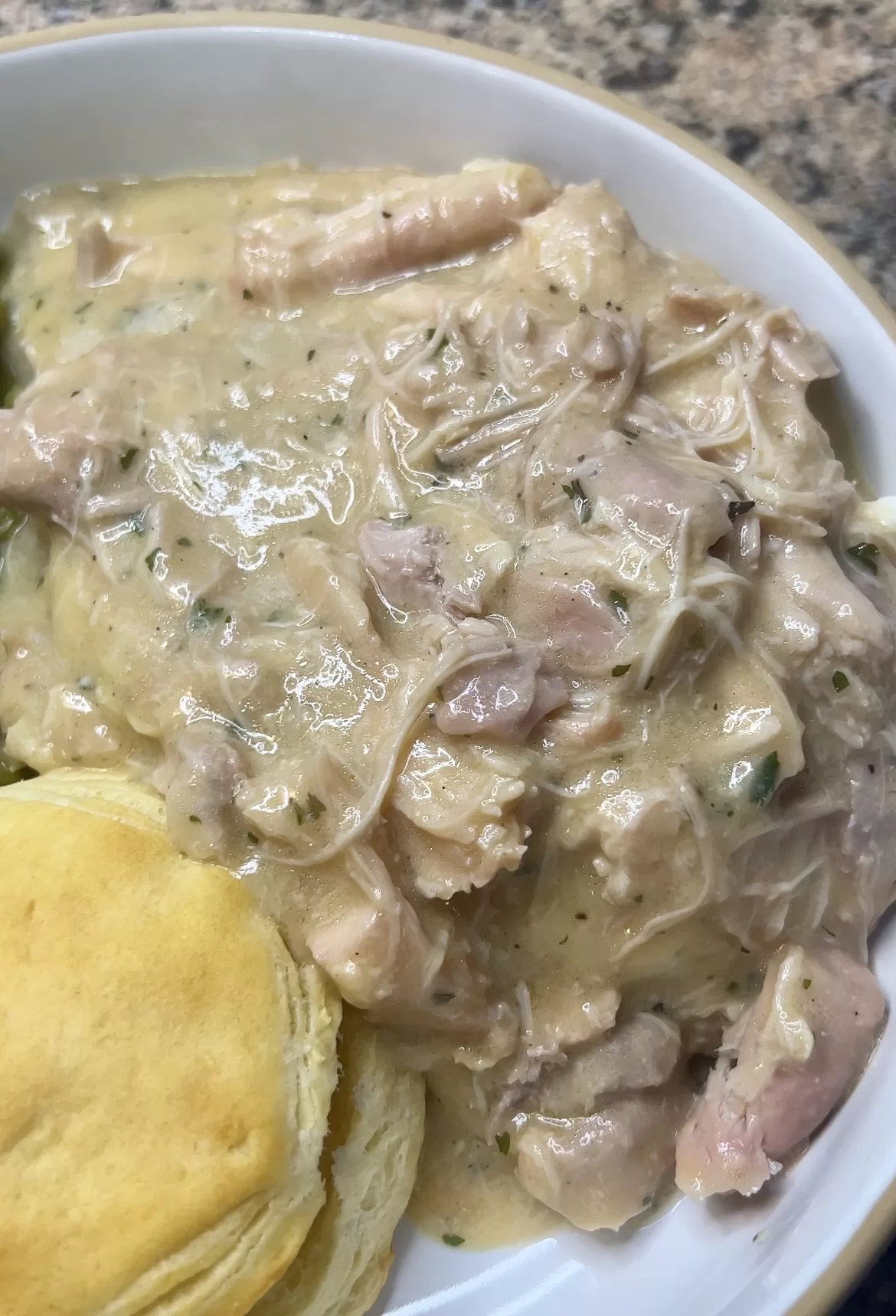 Chicken and Gravy (Slow Cooker) - What's Mom Cookin'