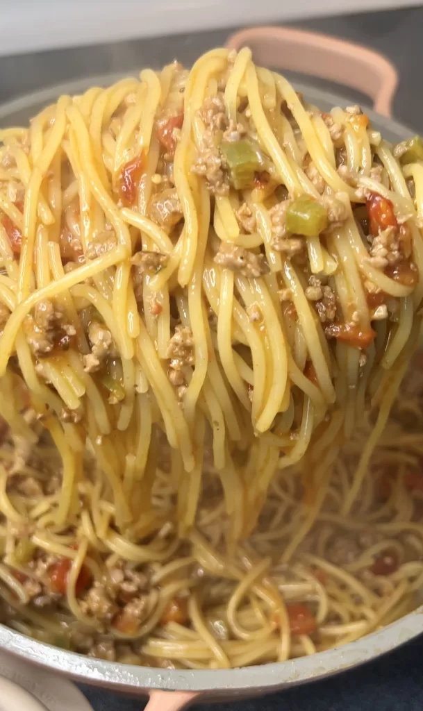 one pot taco spaghetti
