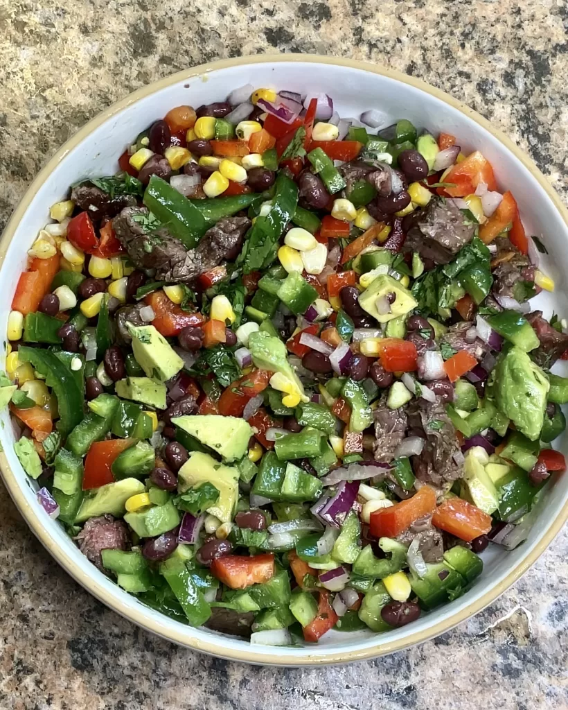 Grilled Steak and Roasted Corn Salad