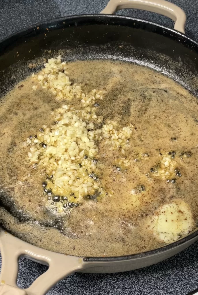 Garlic Butter Fettucine and Shrimp