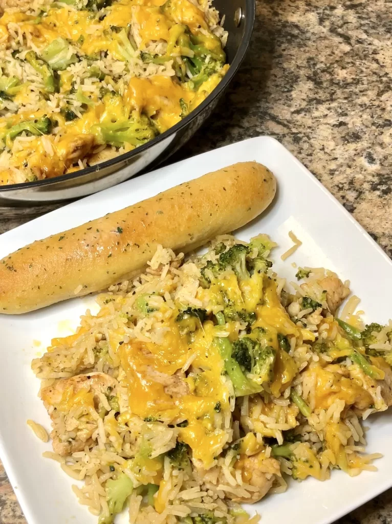 Cheesy Chicken Broccoli and Rice