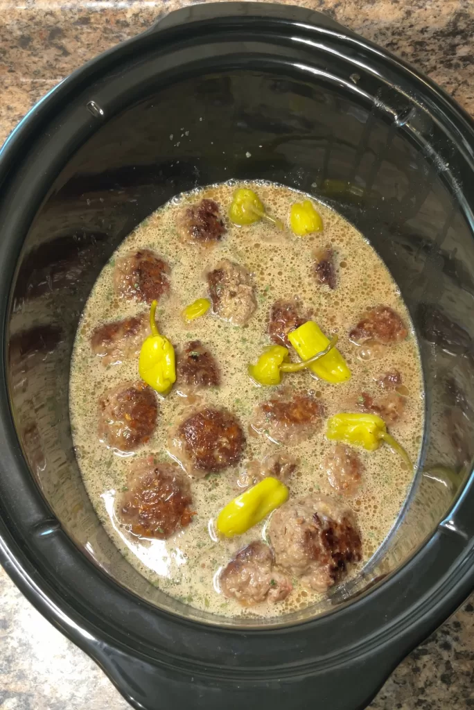 Mississippi Meatballs in the Crockpot