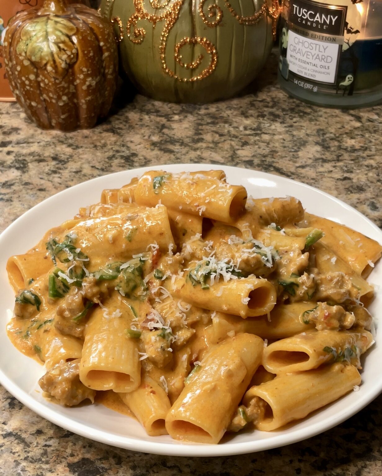 Charlie Rigatone Creamy Rigatoni with Italian Sausage - What's Mom Cookin'