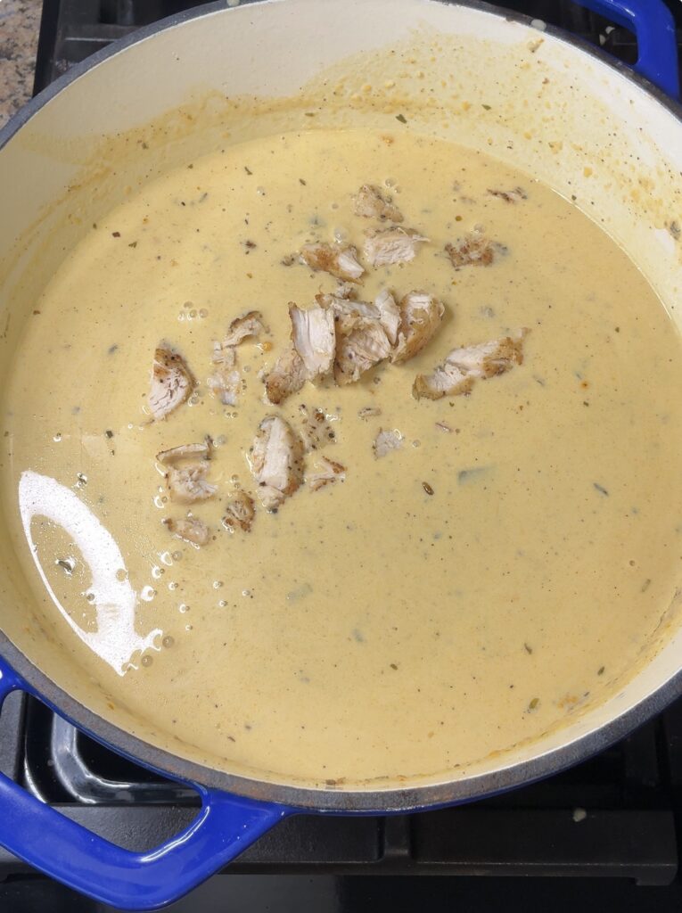 Broccoli Cheddar Chicken and Dumplings