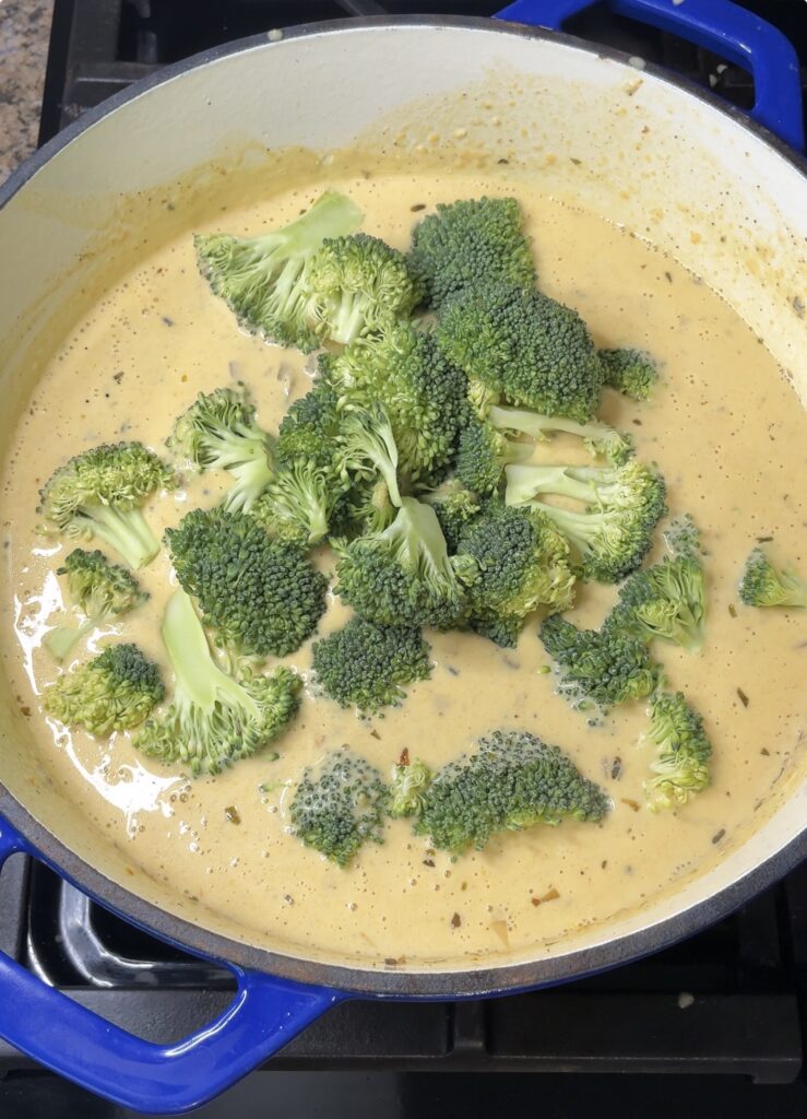 Broccoli Cheddar Chicken and Dumplings