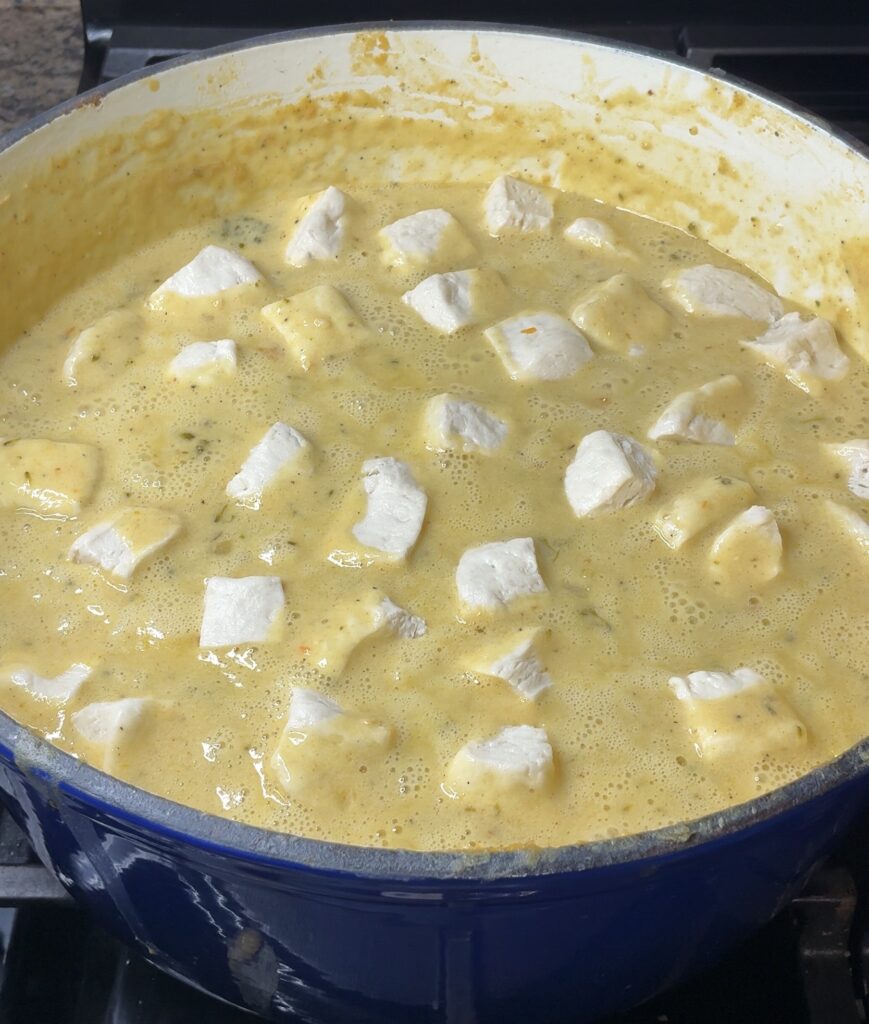 Broccoli Cheddar Chicken and Dumplings