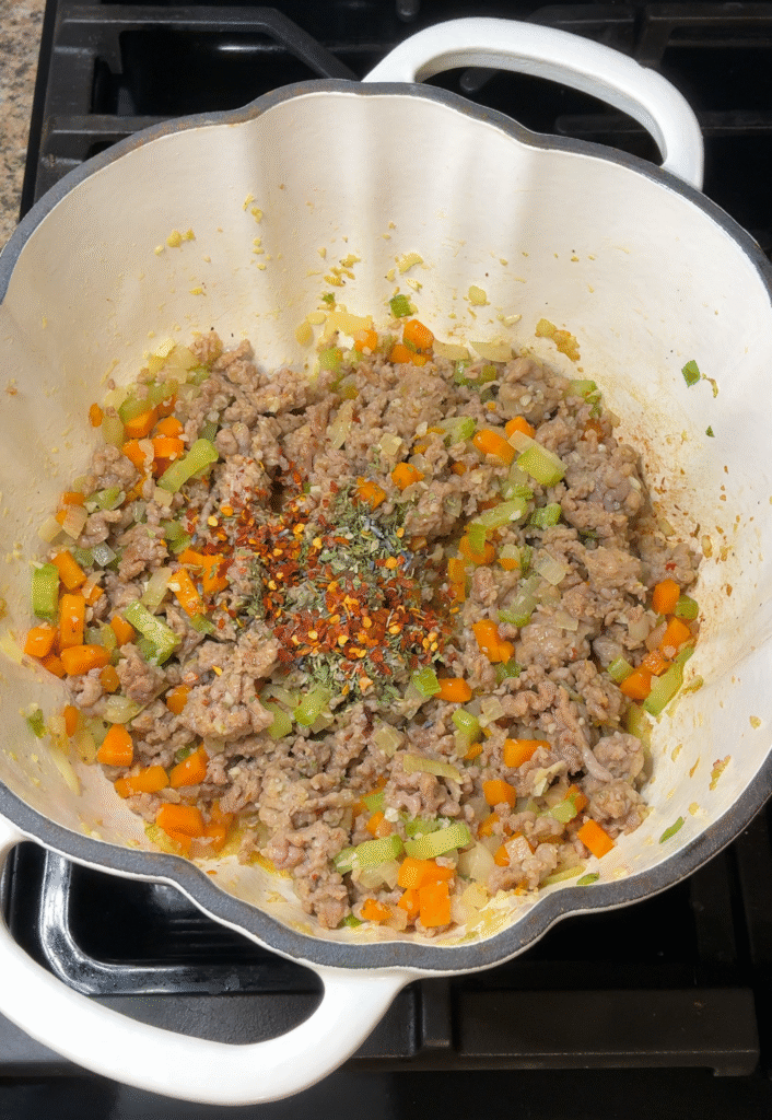 Tuscan Ravioli Soup with Italian Sausage
