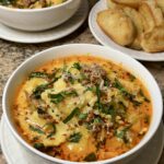 Tuscan Ravioli Soup with Italian Sausage