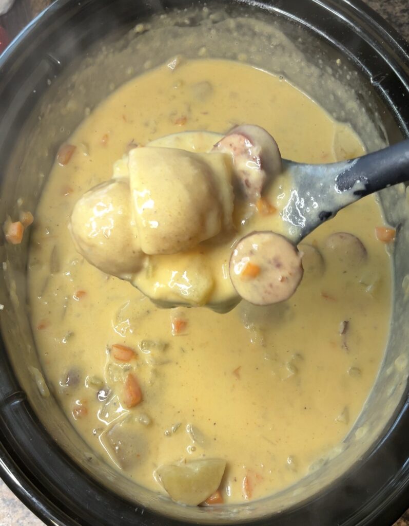Cheesy Smoked Sausage Potato Soup