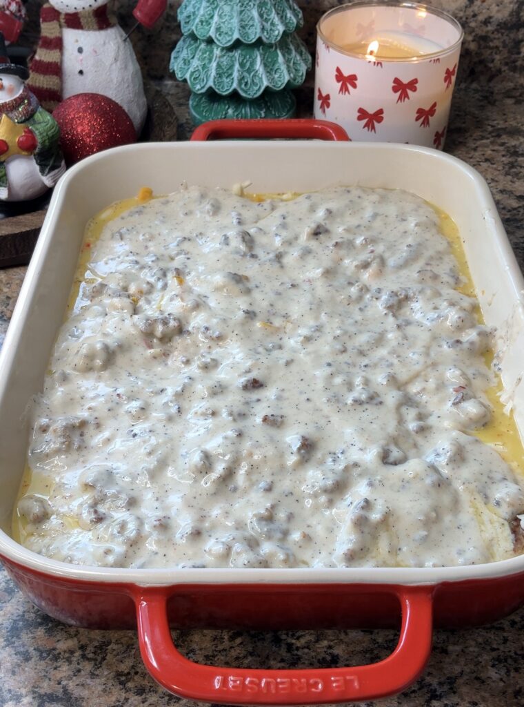 Biscuits and Gravy Casserole