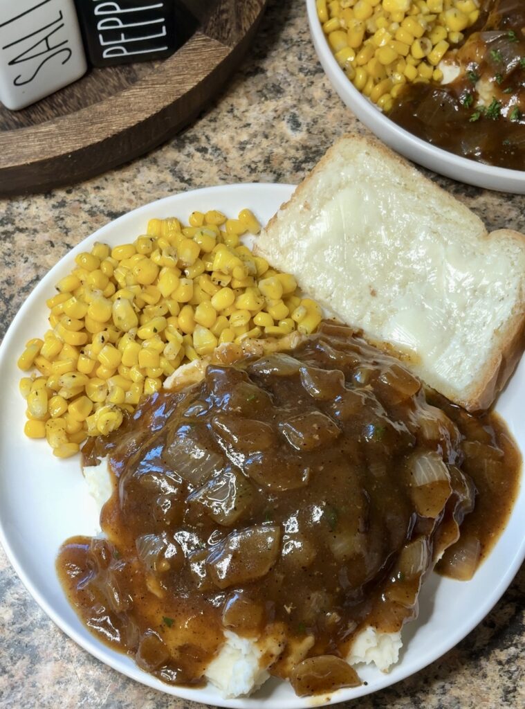 Hamburger Steaks with Onion Gravy