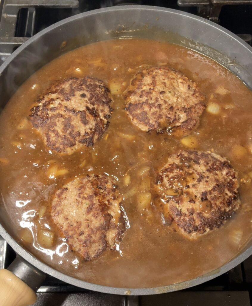 Hamburger Steaks with Onion Gravy