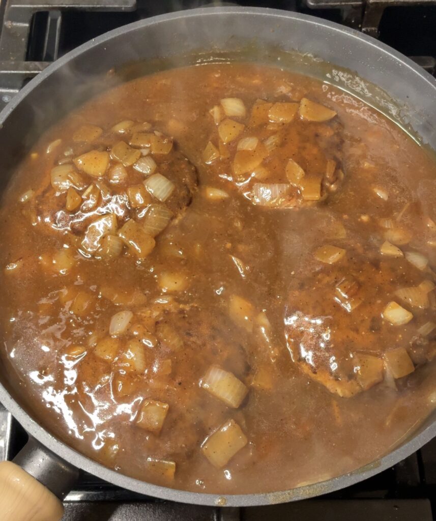 Hamburger Steaks with Onion Gravy