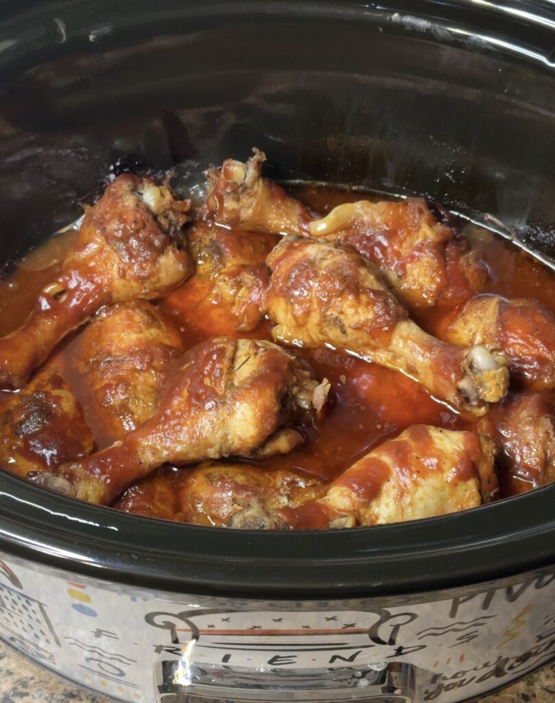 Crockpot BBQ Chicken Legs
