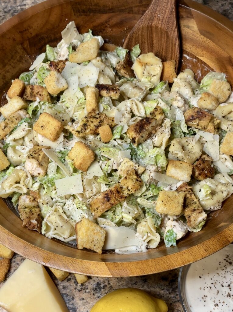 Chicken Caesar Tortellini Salad