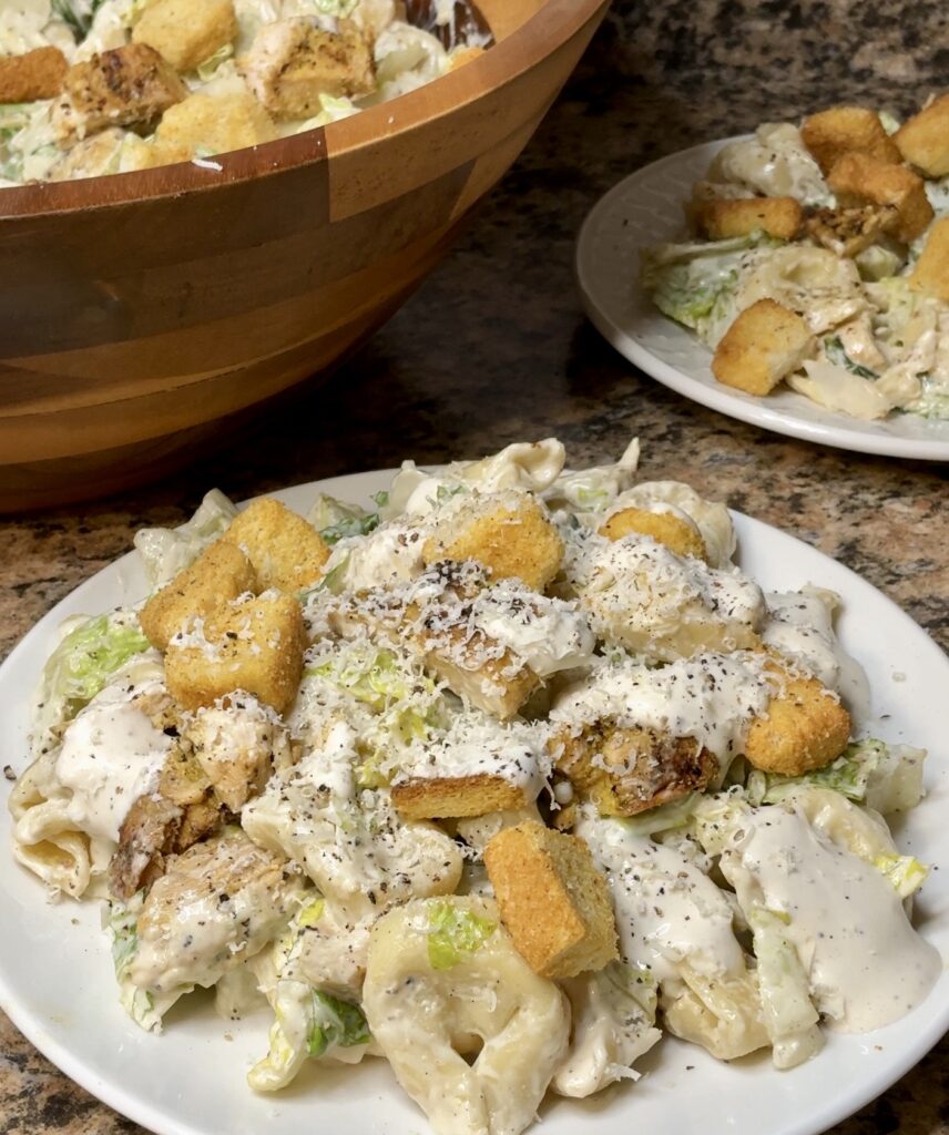 Chicken Caesar Tortellini Salad