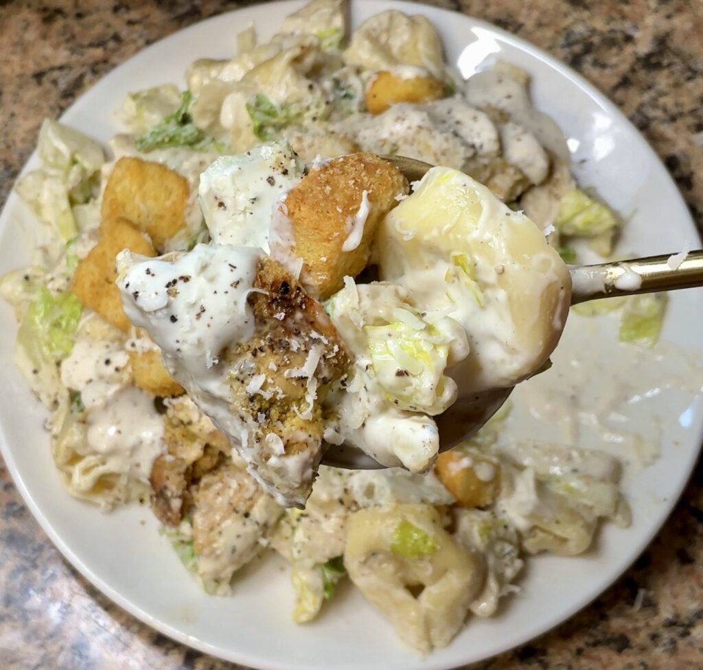 Chicken Caesar Tortellini Salad
