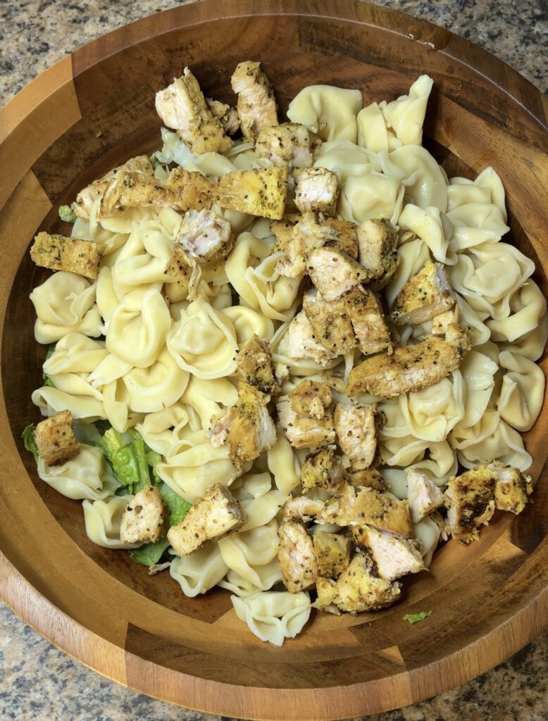 Chicken Caesar Tortellini Salad