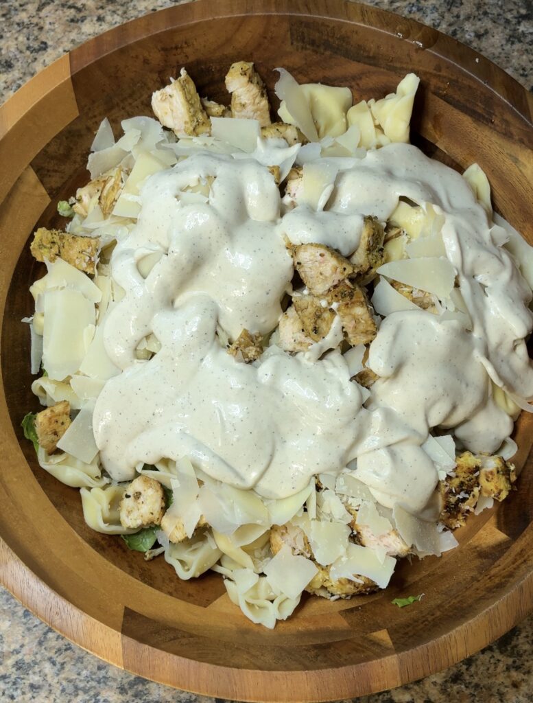 Chicken Caesar Tortellini Salad