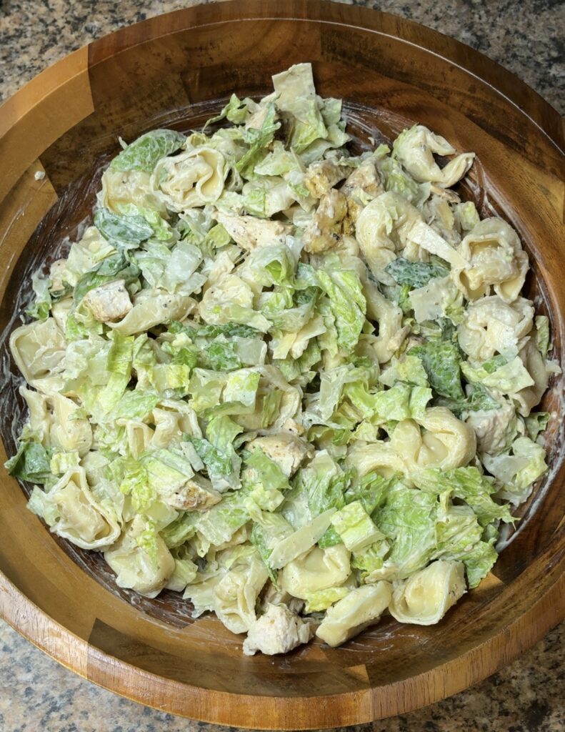 Chicken Caesar Tortellini Salad