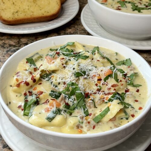 Creamy Sausage Tortellini Soup