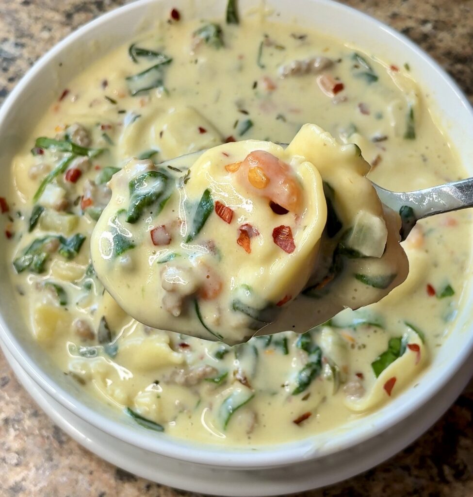 Creamy Sausage Tortellini Soup