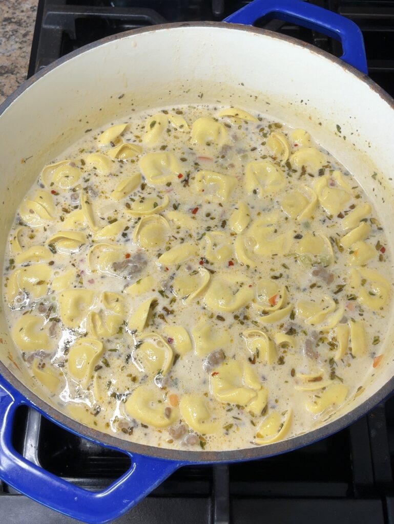 Creamy Sausage Tortellini Soup