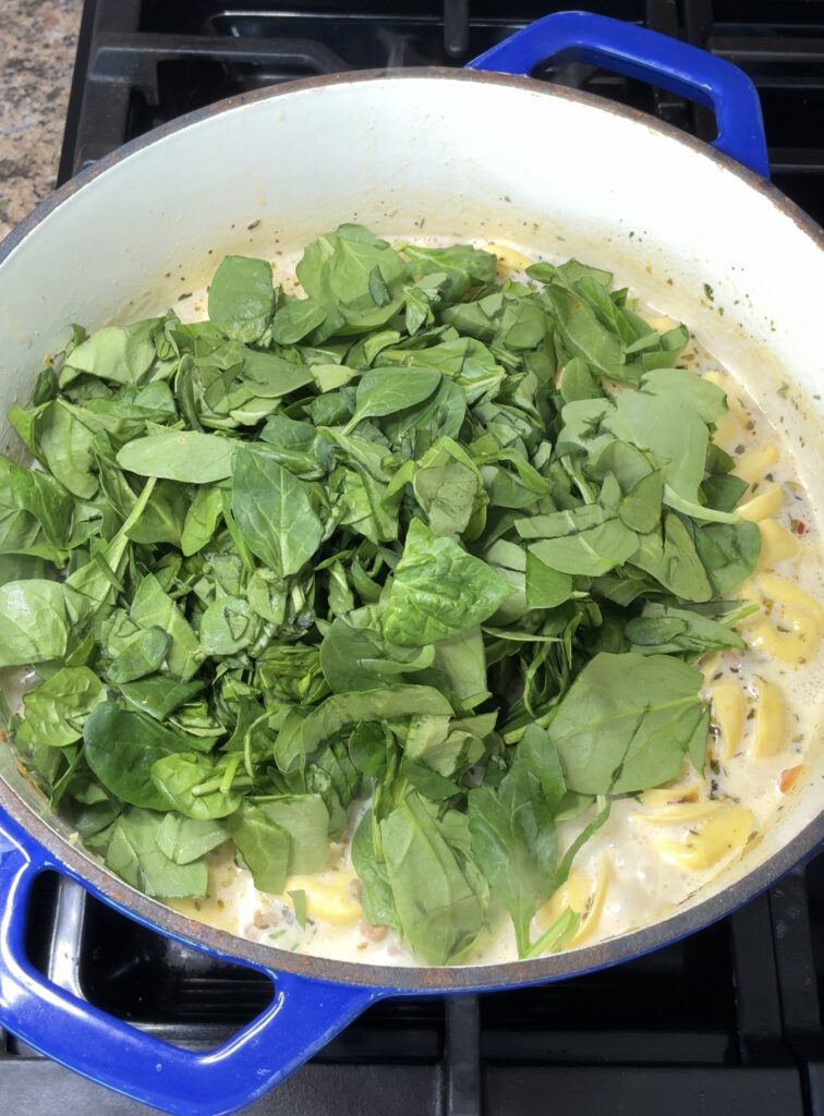 Creamy Sausage Tortellini Soup