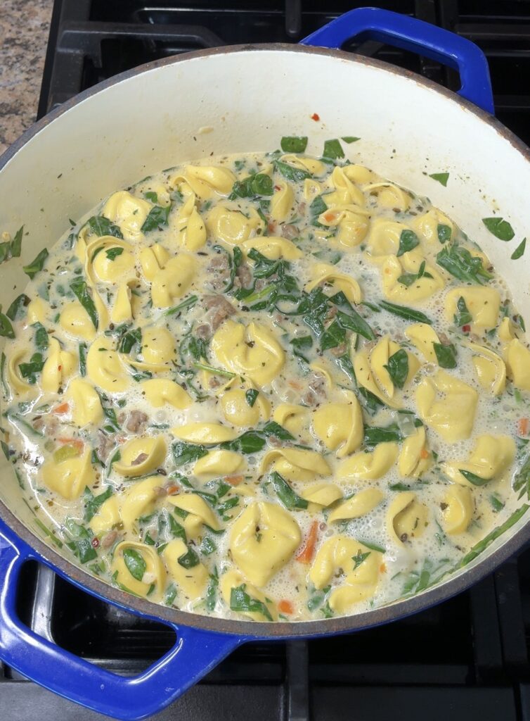 Creamy Sausage Tortellini Soup
