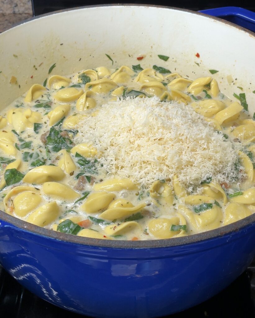 Creamy Sausage Tortellini Soup