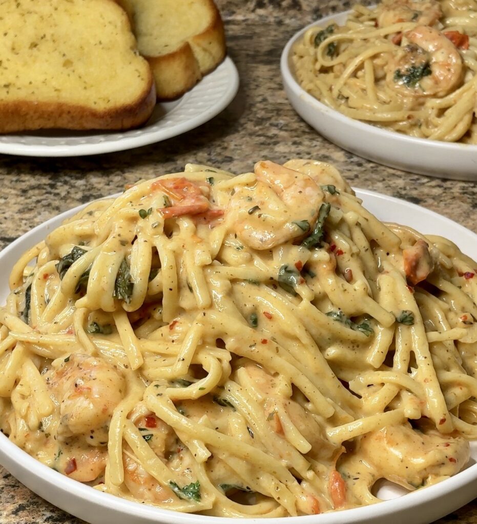 Creamy Shrimp Linguine