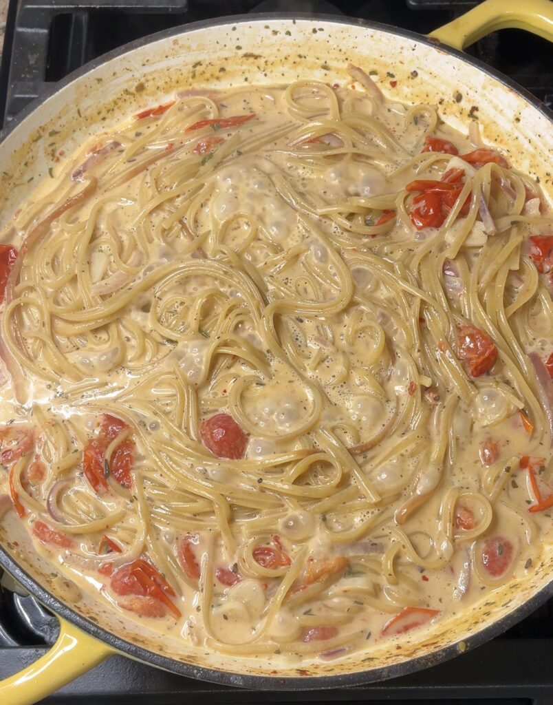 Creamy Shrimp Linguine