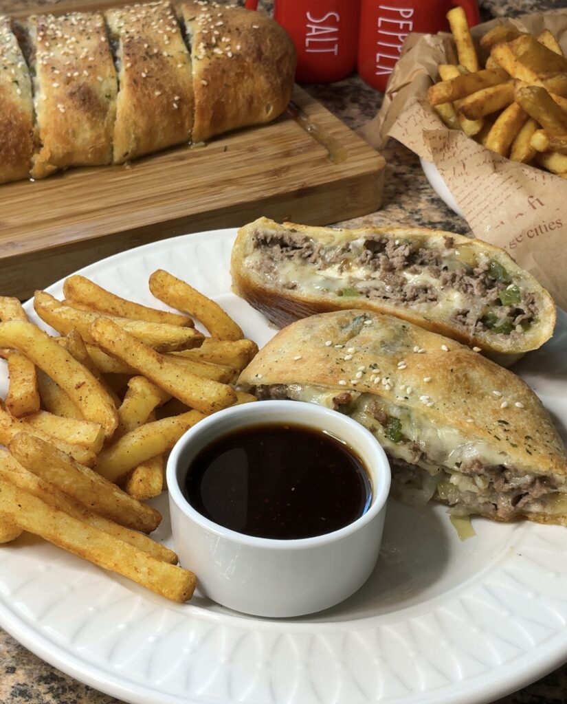 Philly Cheesesteak Stromboli