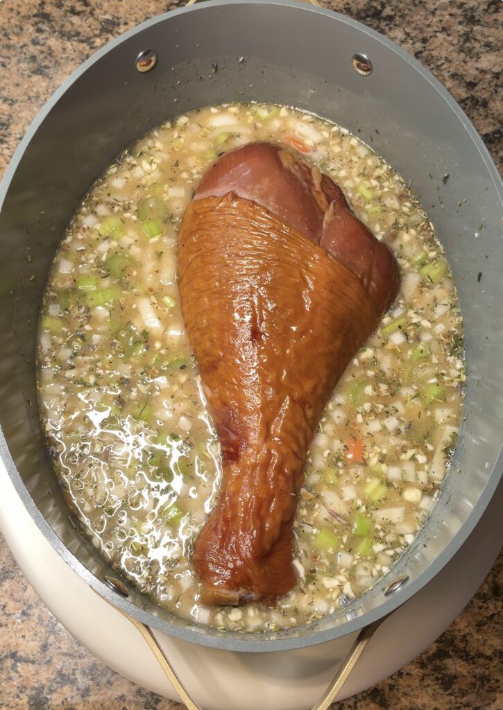 Creamy Smoked Turkey and Rice Soup