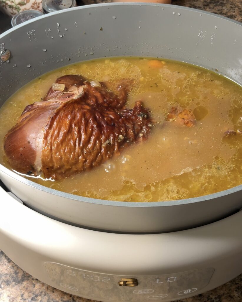 Creamy Smoked Turkey and Rice Soup