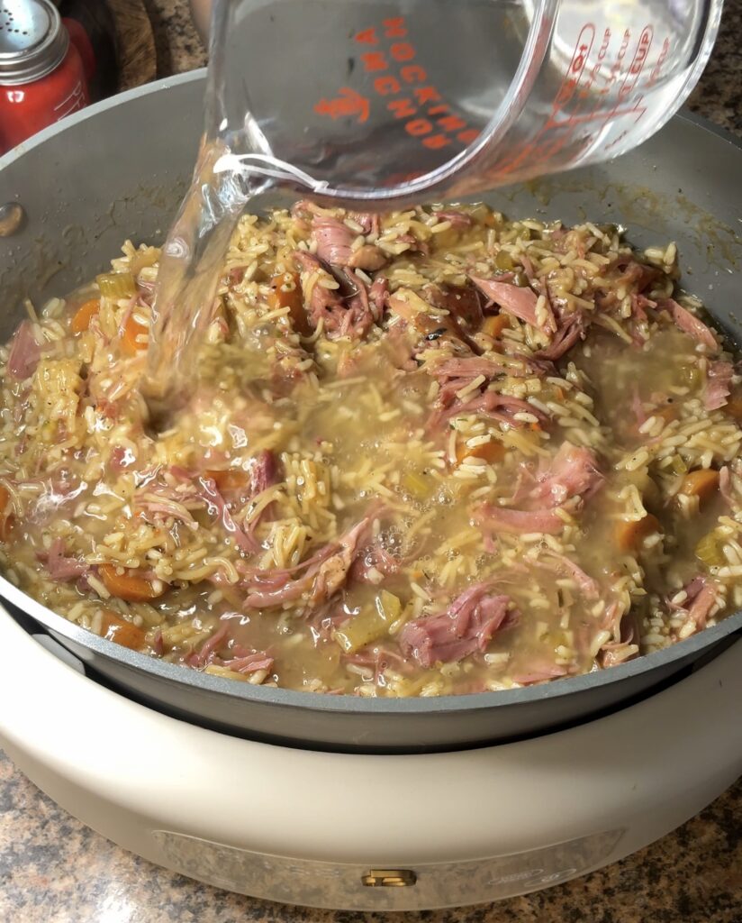 Creamy Smoked Turkey and Rice Soup