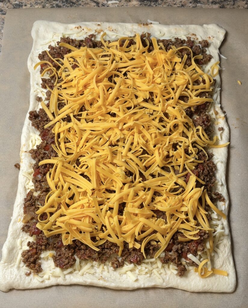 Cheesy Taco Stromboli