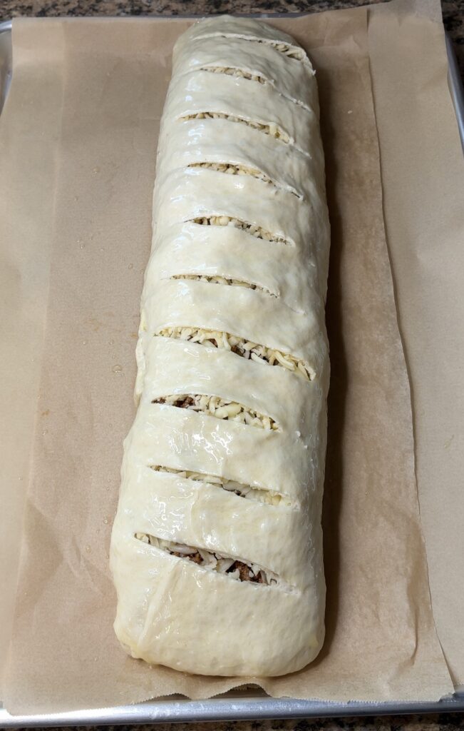Cheesy Taco Stromboli