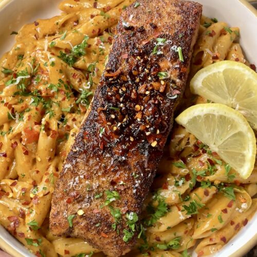One Pan Cajun Salmon Pasta