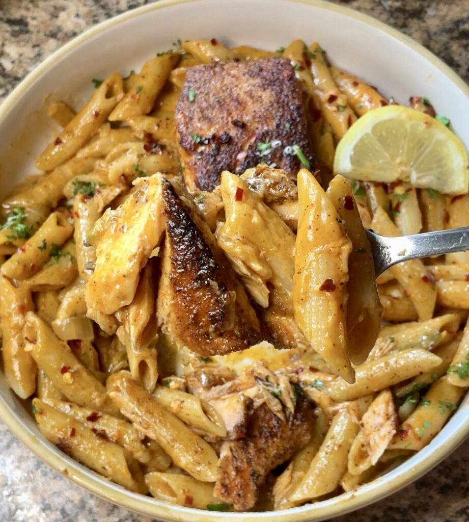 One Pan Cajun Salmon Pasta