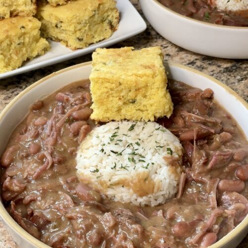 Smoked Turkey and Andouille Red Beans and Rice