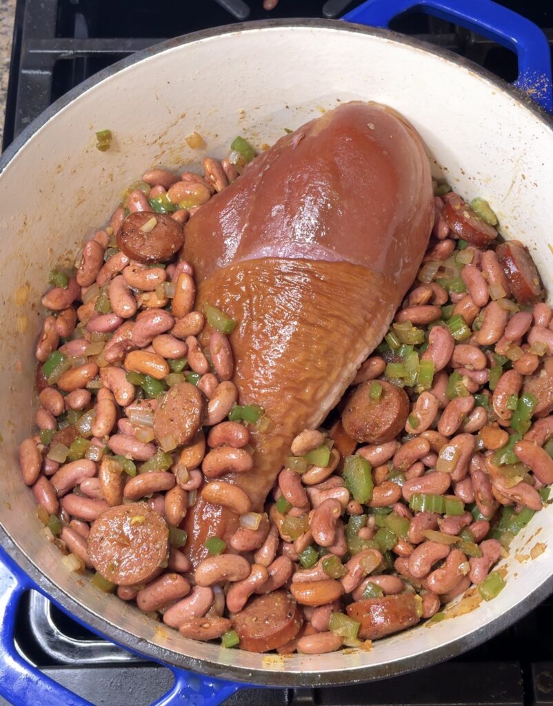 Smoked Turkey and Andouille Red Beans and Rice