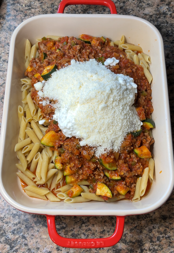 Baked Penne with Ground Beef