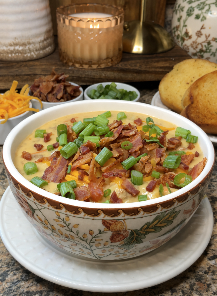 Crockpot Cheeseburger Soup