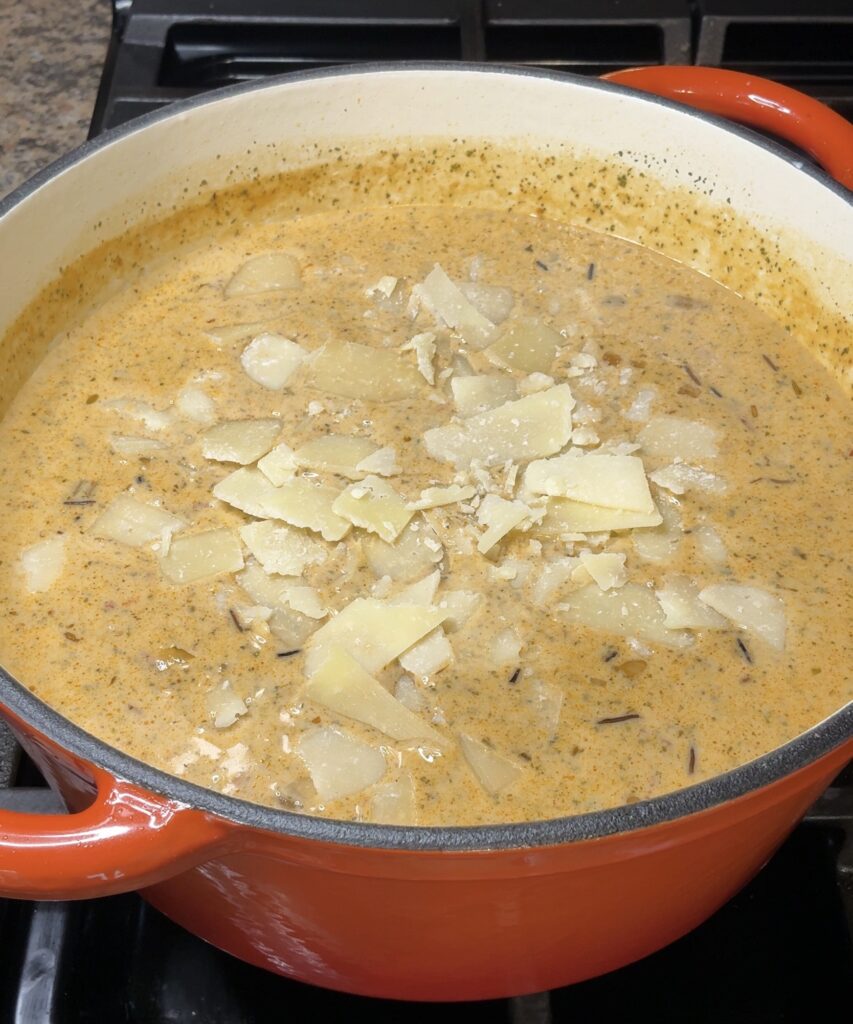 Creamy Marry Me Chicken and Wild Rice Soup
