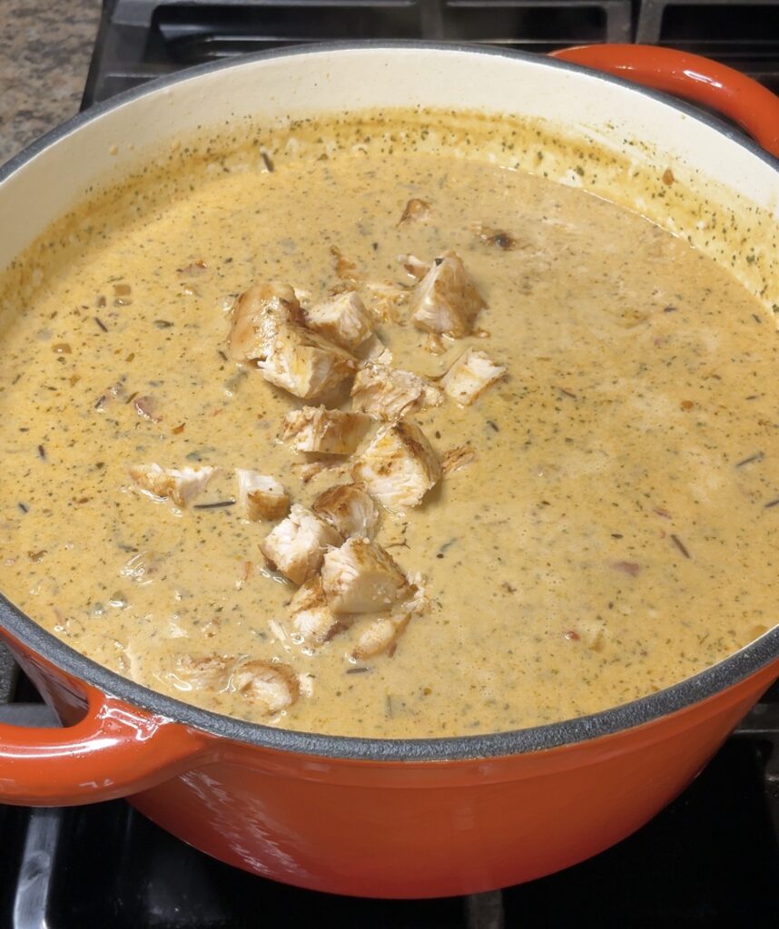 Creamy Marry Me Chicken and Wild Rice Soup